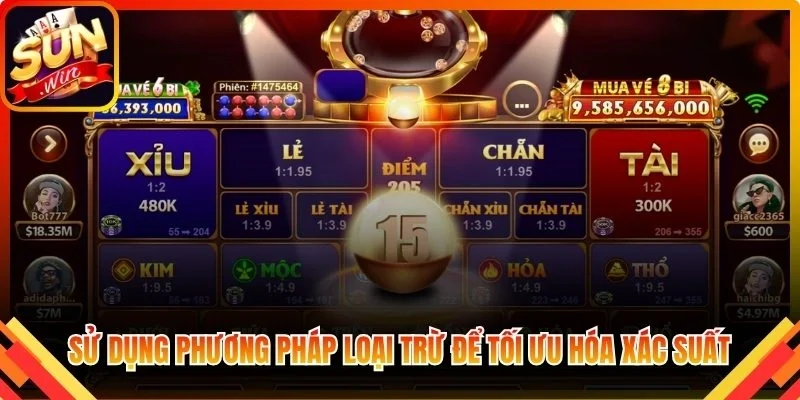 Sử dụng phương pháp loại trừ để tối ưu hóa xác suất